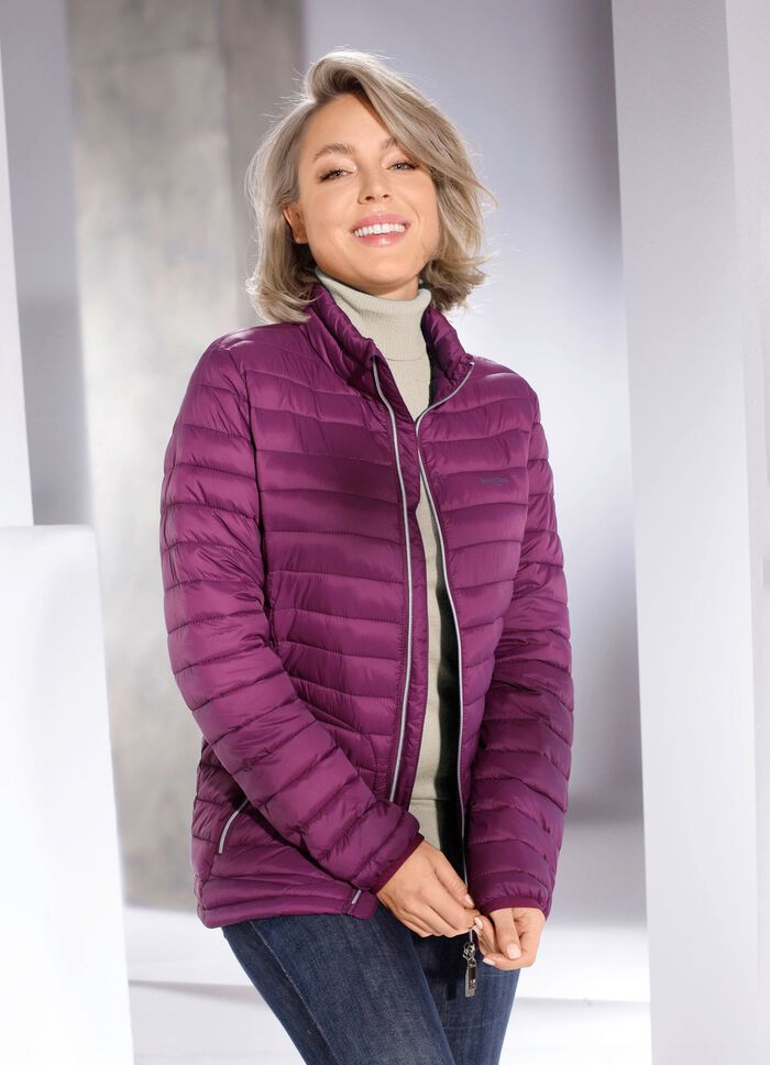 Funktionsjacke mit 2-Wege-Rei&szlig;verschluss VIOLETT