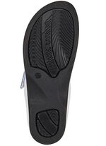 ELENA EDEN Pantolette mit Kontrast-Eins&auml;tzen WEISS