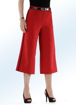 Rockhose mit angesagter Kontrastpaspel ROT-SCHWARZ