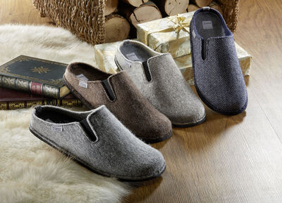 Herren-Hausschuh aus  Wollfilz 