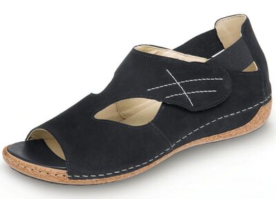 Waldl&auml;ufer, bequeme Damen-Sandalen, Weite H, mit herausnehmbarem Fu&szlig;bett 