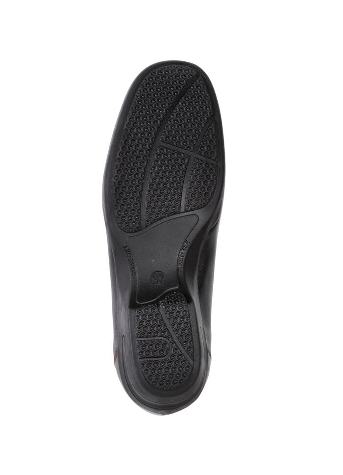 ELENA EDEN Slipper aus Nappaleder SCHWARZ-BURGUND