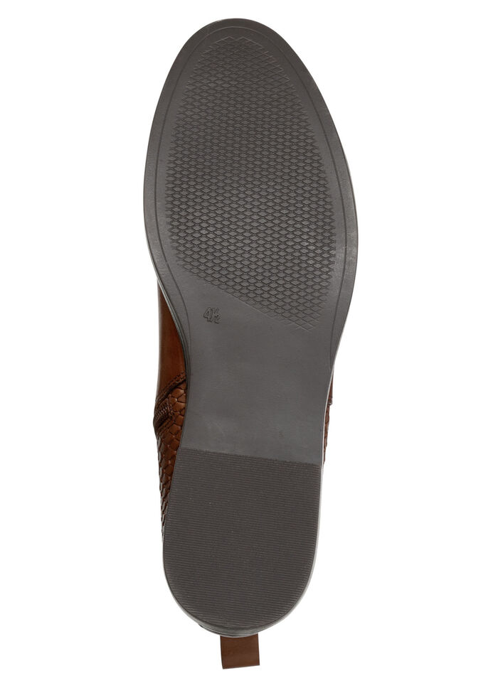 ELENA EDEN, schicke Damen-Stiefeletten, Winterschuhe, Weite G, mit Reißverschluss COGNAC