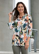 Shirt-Tunika mit Inkjet-Druck 