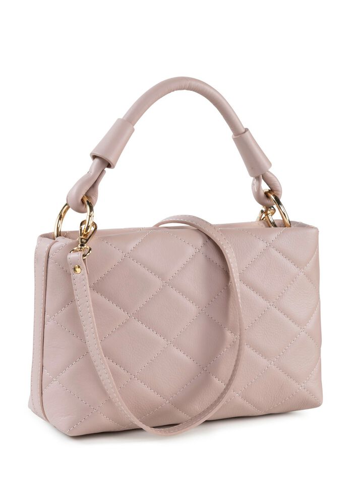 Laurina Tasche mit trendiger Ziersteppung PUDERROS&Eacute;