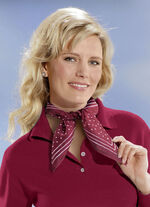 Nickituch mit Pünktchen-Dessin 