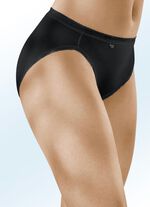 Sloggi Viererpack Slips mit elastischen Abschl&uuml;ssen SCHWARZ