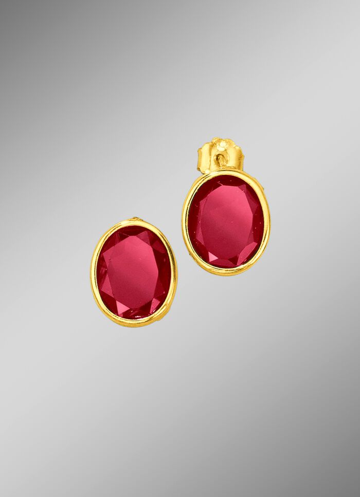 Ohrstecker mit echt Granat 