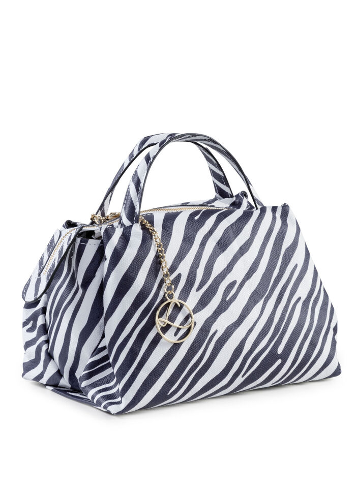 Laurina Tasche mit Zebra-Dessin SCHWARZ-WEISS