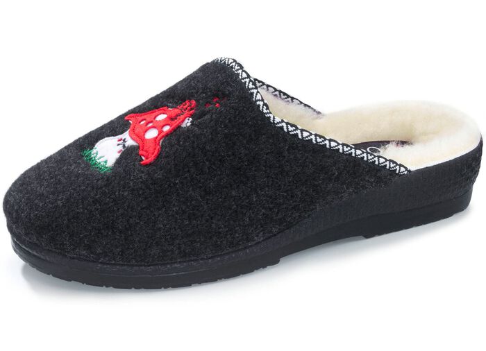 Pantoffel mit lustiger Applikation 