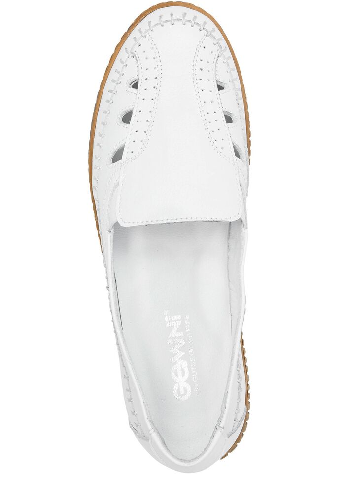 ELENA EDEN Slipper mit Knitterstruktur WEISS