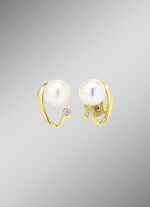 Klassische Eleganz: Ohrstecker mit S&uuml;&szlig;wasser-Zuchtperlen 