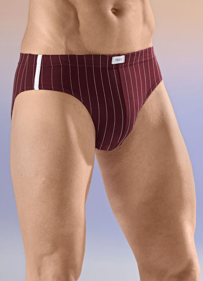 Viererpack Slips mit Streifendessin 