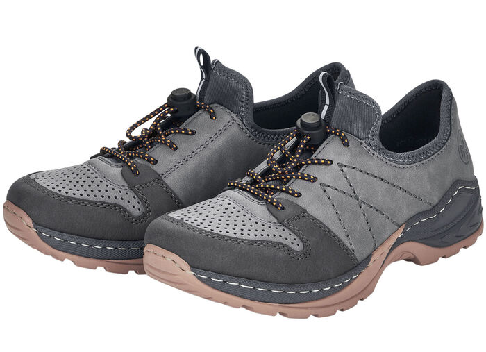 Rieker Sneaker mit herausnehmbarer MemoSoft-Textileinlage GRAU