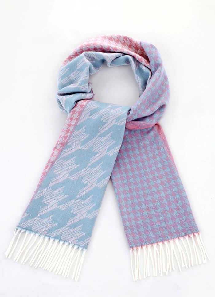 Schal mit Hahnentritt-Dessin 