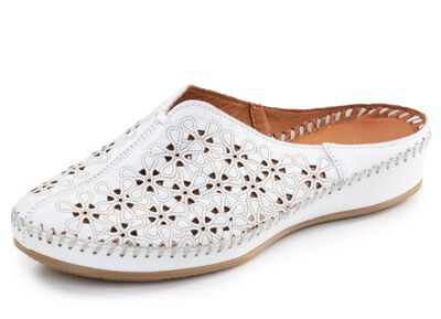 ELENA EDEN, sommerliche Damen-Clogs, Weite G, aus Leder 
