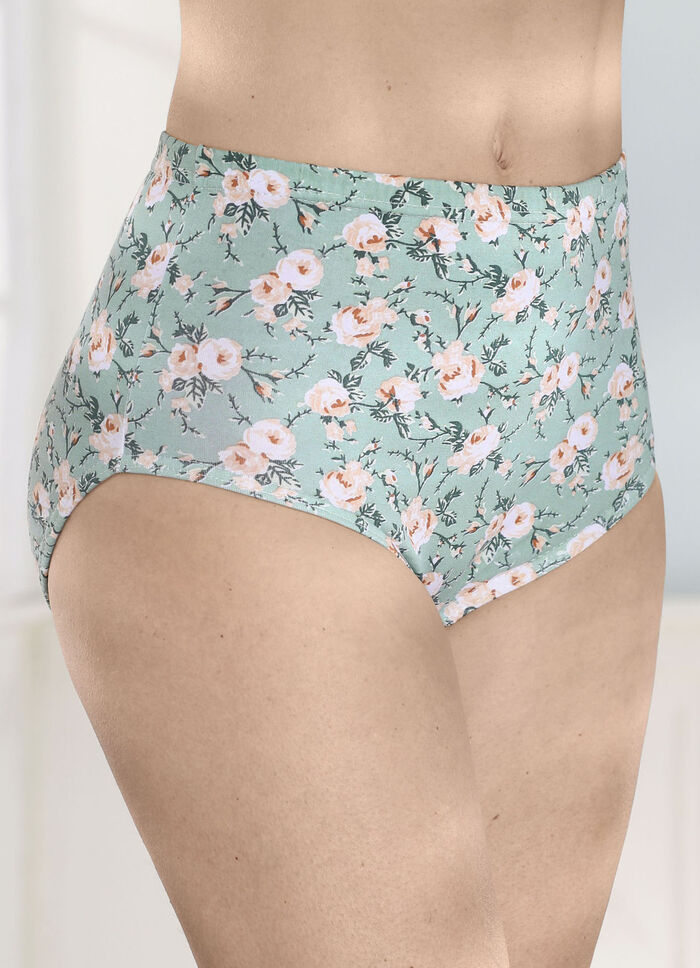 Viererpack Slips mit hübschem Blumendessin 