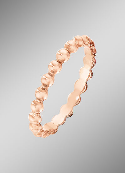 Zeitloser Damenring in Rotgold 