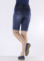 Bermudas mit Push-up-Effekt DUNKELBLAU