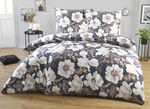 Digitalbedruckte Bettw&auml;sche-Garnitur von Irisette SCHWARZ