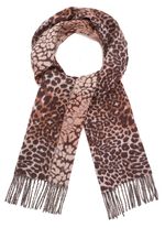 Schal mit Raubtierfell-Dessin 