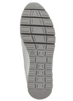 ELENA EDEN Sneaker aus Nappaleder und silbergrau geprägtem Veloursleder MATTSILBER