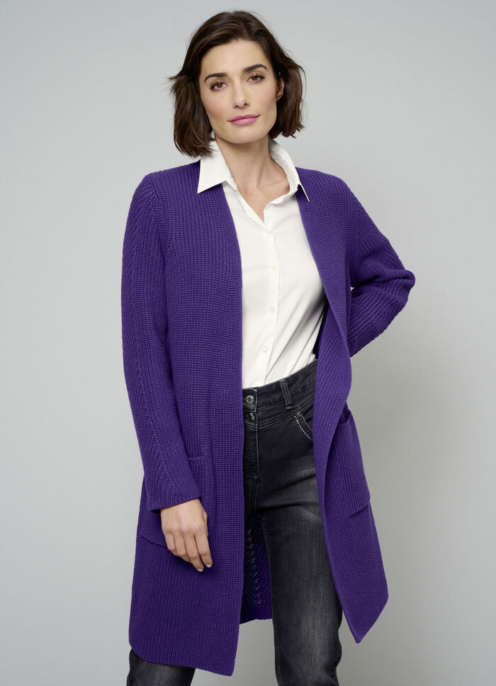 Strickjacke aus reiner Baumwolle 