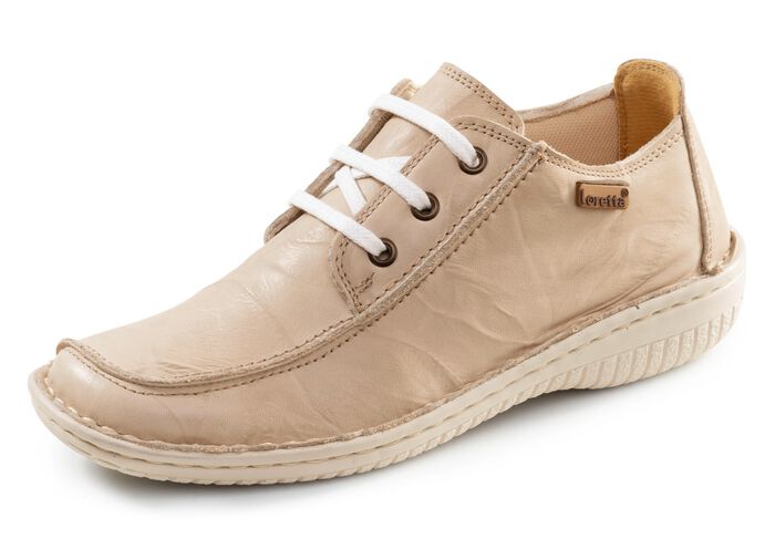 ELENA EDEN Schn&uuml;rschuh aus Nappaleder mit Knitter-Struktur 