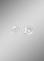 Elegante Ohrstecker mit synth. Zirkonia 