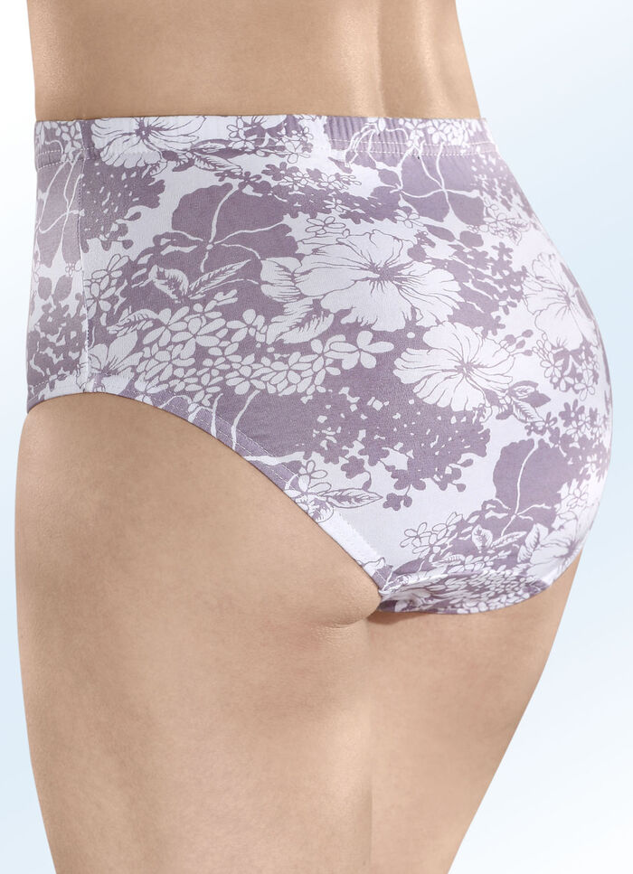 F&uuml;nferpack Slips mit Druckdessin 