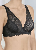 Naturana Bügel-BH aus elastischer Spitze 