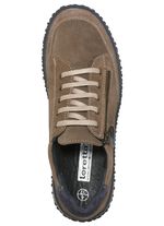 Schn&uuml;rschuh im modischen Design BRAUN-BLAU