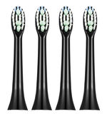 Zahnb&uuml;rstenaufs&auml;tze, 4er Set SCHWARZ