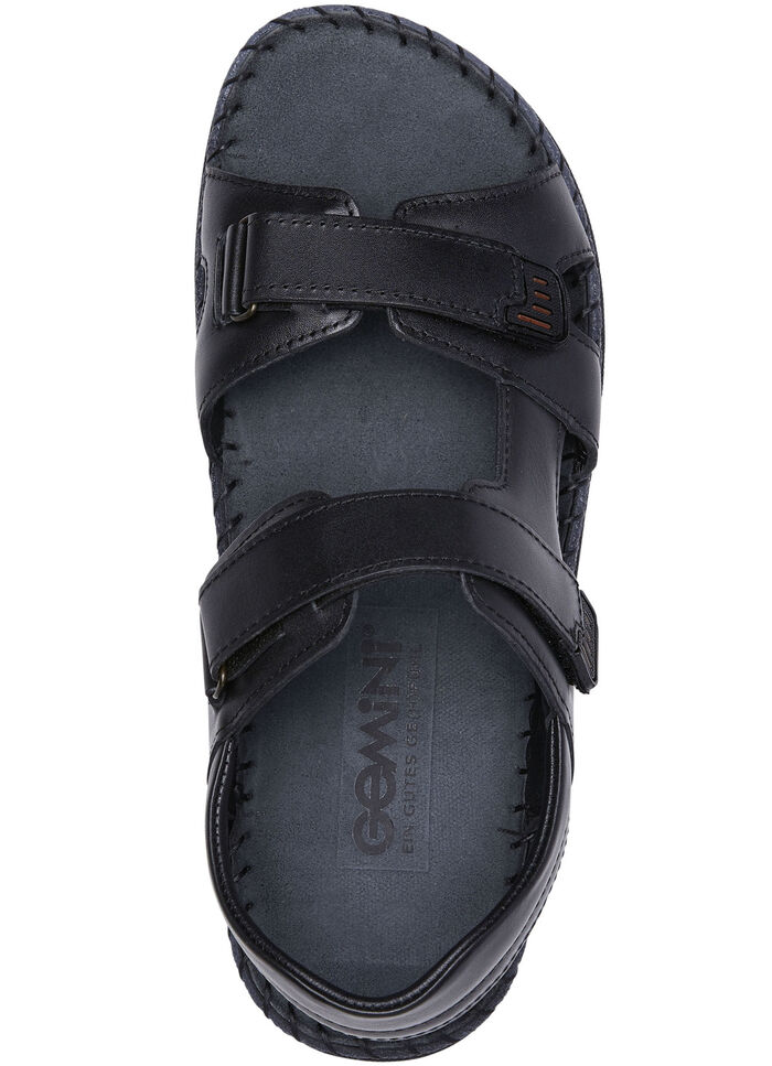 Gemini Sandale aus Rind-Nappaleder SCHWARZ