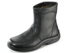 Stiefel mit echtem Lammfellfutter SCHWARZ