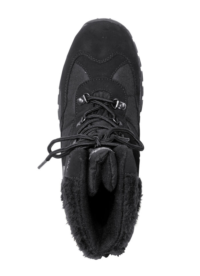 Schnür-Stiefelette mit Klimamembrane SCHWARZ