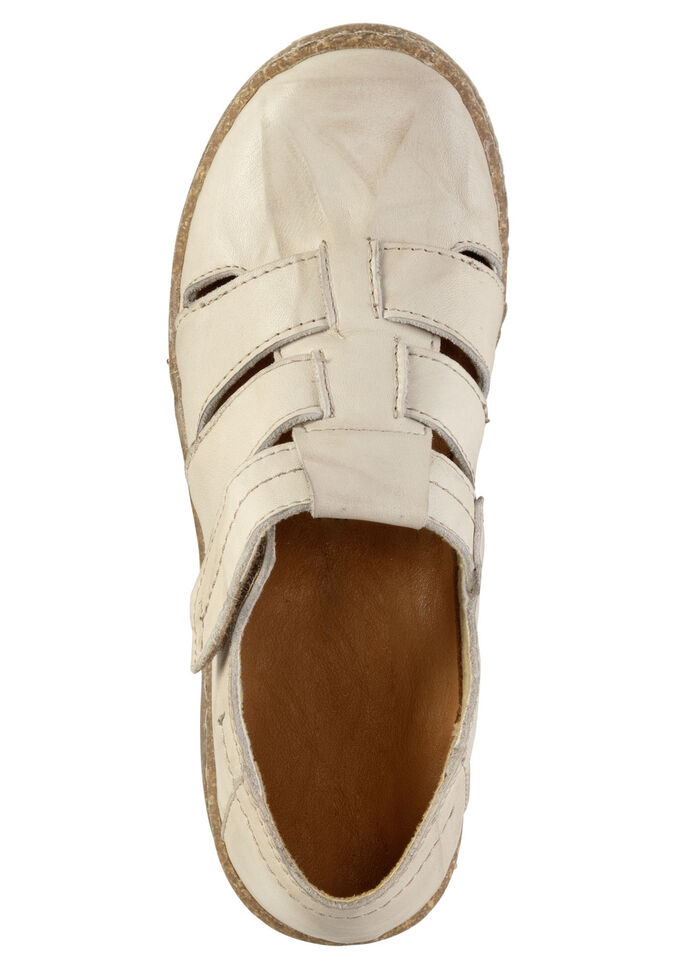 ELENA EDEN Slipper mit Knitter-Struktur KIESEL