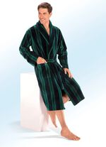 Doubleface-Bademantel mit Schalkragen 