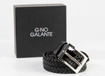 GINO GALANTE, eleganter Herren-Gürtel inkl. Box, 3 cm breit SCHWARZ