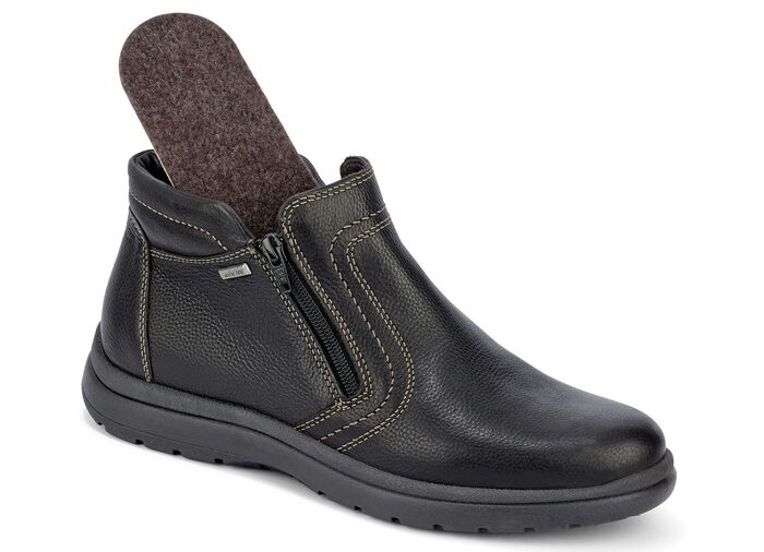 GINO GALANTE, atmungsaktive Herren-Boots, Winterschuhe, mit Rei&szlig;verschluss MOKKA