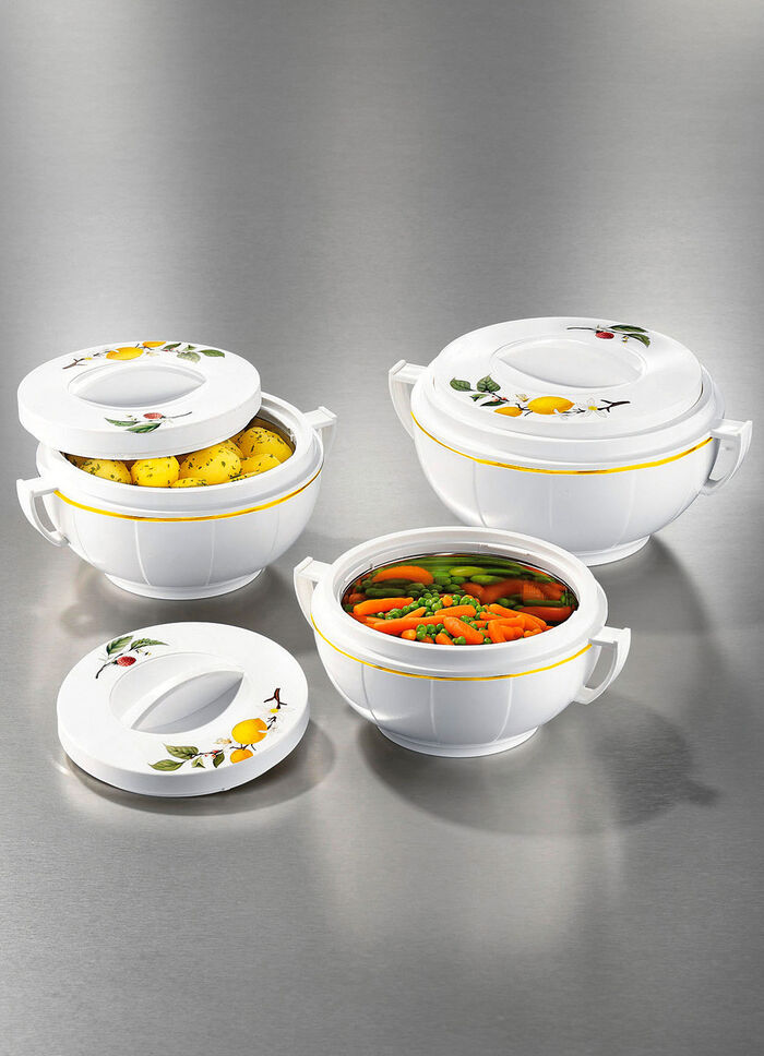 Thermoschüssel-Set, 3-teilig, mit Drehverschluss 