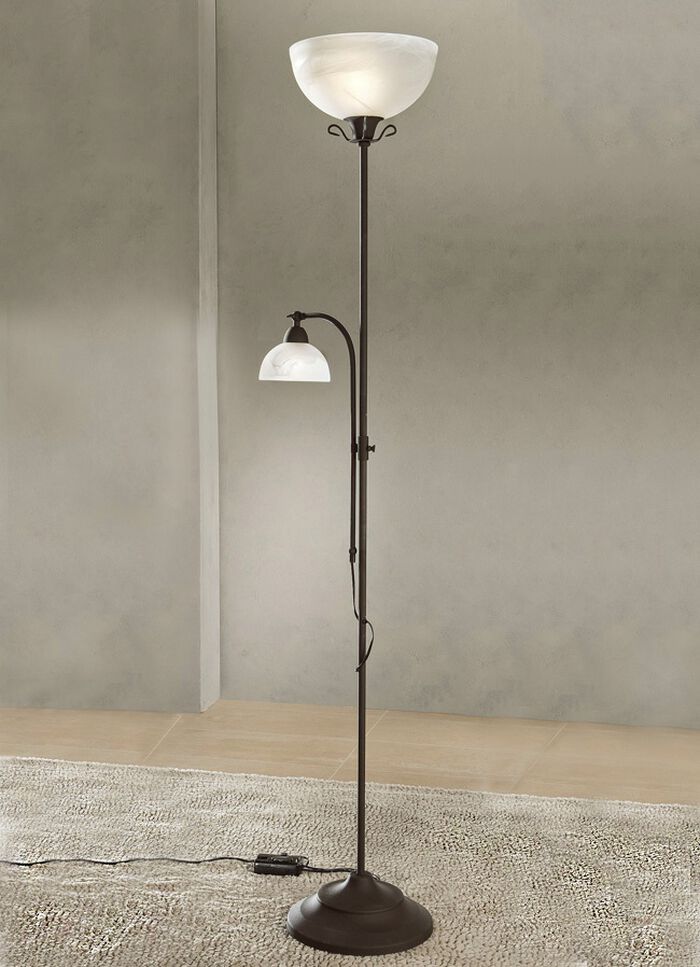 Deckenfluter mit Leselampe 