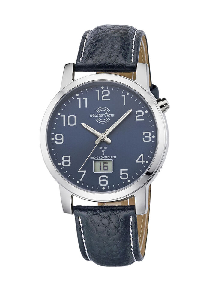 Sch&ouml;ne Herren-Lederarmbanduhr 