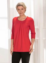Longshirt in legerer Form in 2 Farben ROT