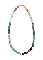 Wunderschöne Garnitur mit Hämatit, beh. und Fluorit in Multicolor 