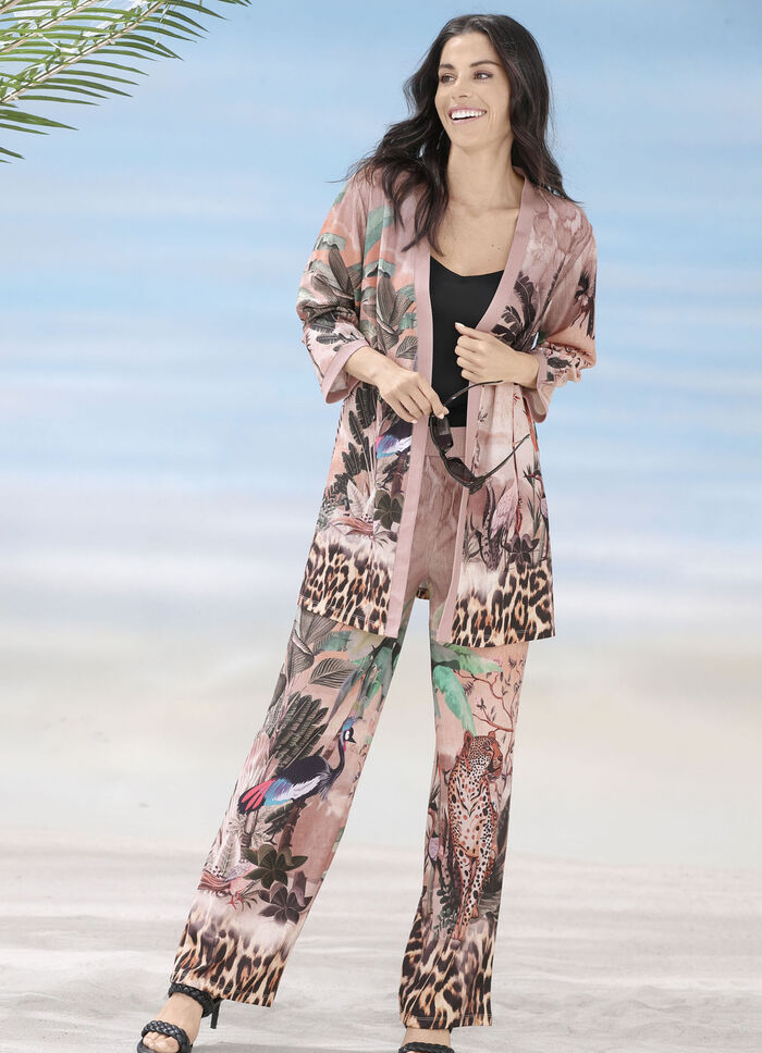 Laurina Hose mit farbbrillantem Druckdessin 