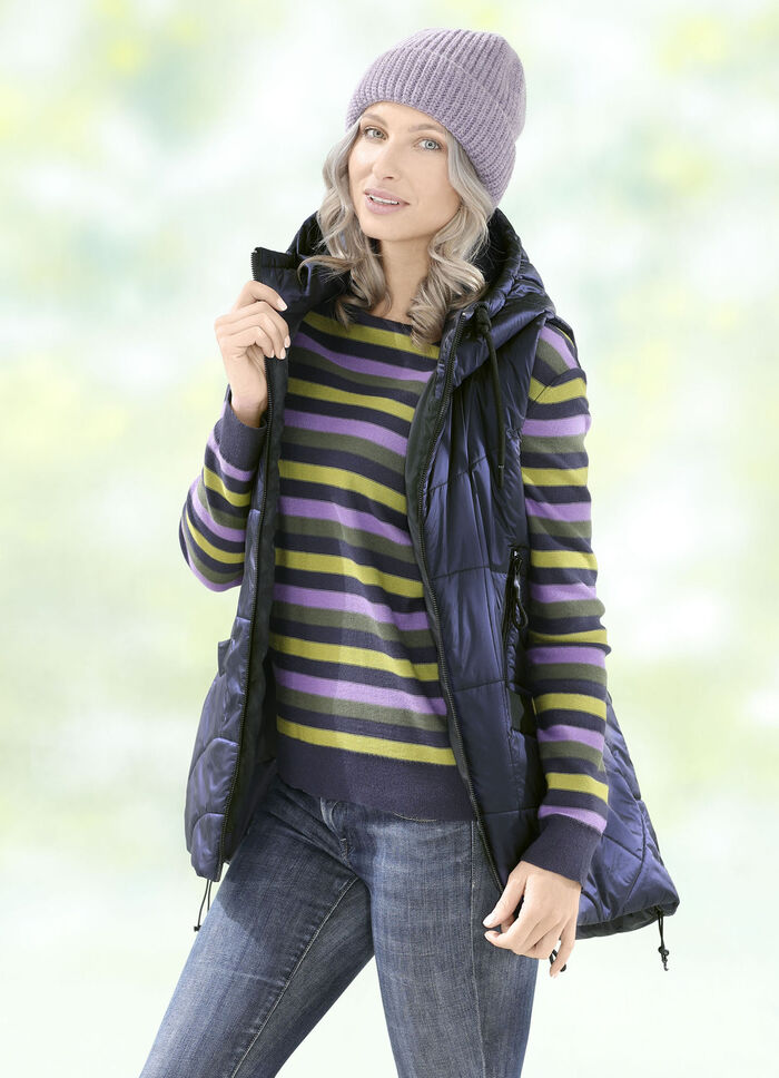 Weste mit Zier-Rei&szlig;verschl&uuml;ssen 