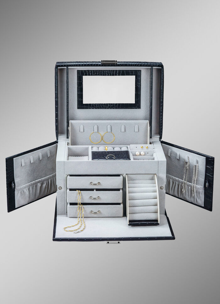 Wunderschöner Schmuckkoffer SCHWARZ