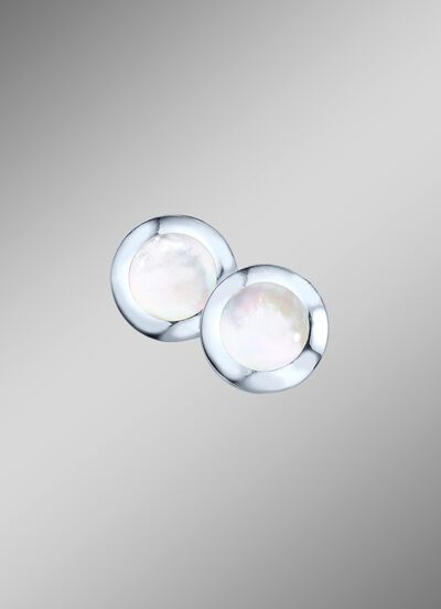 Ohrclips mit echt Perlmutt 