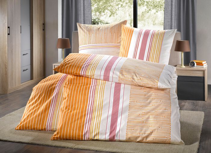 Bettw&auml;sche-Garnitur aus 100% Baumwolle 